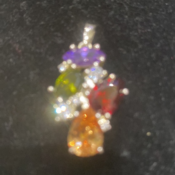 Silver Rhinestone, and Crystal Charm. - Picture 7 of 7